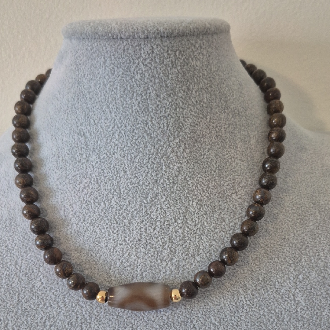 Bronzite Choker & Matching Braclet